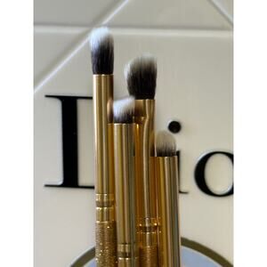 Luxie Premium Handcrafted Brushes - 4 Pieces - Glitter & Gold Collection - NEW
